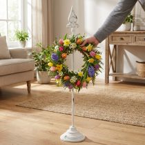 Prodotto Porta ghirlanda bianco shabby chic porta ghirlanda 1 gancio H76cm