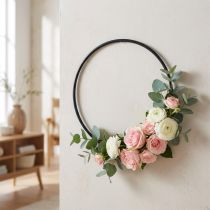 Prodotto Anello decorativo in metallo, decorazione da parete, versatile per progetti creativi fai da te, 20 cm, 4 pezzi