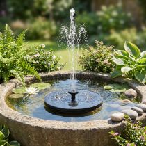 Prodotto Fontana solare Fontana Ø16cm nera 5 ugelli