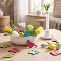 Prodotto Farfalla uccello in legno Decorazione da controllare assortita 2cm