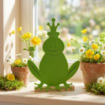 Prodotto Frog King Feltro Legno Verde 20 cm x 27,5 cm Decorazione estiva