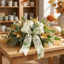 Prodotto Nastro regalo zucca verde autunnale 40mm 15m