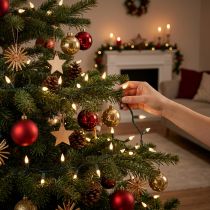 Prodotto Fata di luci a LED Timer Scintillio Luci natalizie 12m