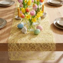 Prodotto Runner da tavolo Sizoweb in pile decorativo giallo 30 cm 5 m