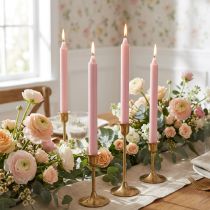 Prodotto Candele coniche PURE Antique Rose Wenzel Candles Rosa 250/23mm 4 pezzi