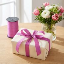 Prodotto Nastro regalo con Glitter Magnetico Metallic Rosa 10mm 100m