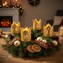 Prodotto Portacandele city gold portacandele in metallo Ø6,5cm 4pz