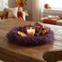 Prodotto Fibra di sisal viola per lavori creativi e decorativi, 300 g