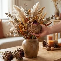 Prodotto Fiori di carciofo carciofo essiccato Cynara Ø9cm 16 pz