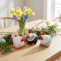 Prodotto Polli decorativi Figure decorative pasquali gallina 8,5 cm 3 pz