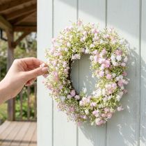 Prodotto Decorazione da parete ghirlanda di fiori artificiali ghirlanda per porta Ø30cm H6cm