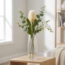 Prodotto Artificial Flower Banksia White Cream Artificial Exotics 64cm