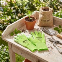 Prodotto Guanti da giardinaggio Kixx taglia 7 verde chiaro, lime
