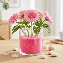 Prodotto Sabbia decorativa rosa sabbia artigianale sabbia colorata 0,5 mm rosa neon 1 kg