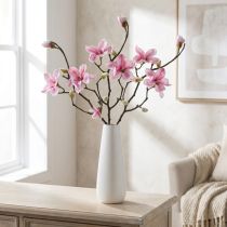 Prodotto Fiore artificiale Magnolia Ramo Magnolia Artificiale Rosa 59cm 3pz