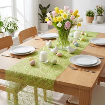 Prodotto Runner da tavolo Sizoweb in pile decorativo verde lime 30 cm 5 m