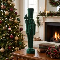 Prodotto Statuetta dello schiaccianoci, in piedi, decorazione natalizia, floccata, 77 cm