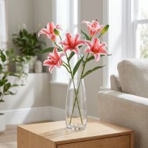 Prodotto Giglio artificiale per una decorazione elegante del soggiorno e un aspetto realistico, 67 cm, 2 pezzi
