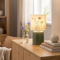 Prodotto Lampada da tavolo a LED con motivo floreale per un'illuminazione elegante del soggiorno, 23 cm