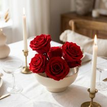 Prodotto Rose stabilizzate medie Ø4-4,5 cm rosse 8 pz