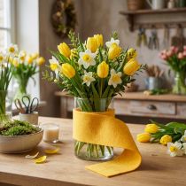Prodotto Nastro in feltro 15 cm x 5 m giallo