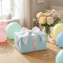 Prodotto Nastro regalo Decorazione compleanno Happy Birthday 40mm 15m