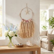 Prodotto Decorazione murale marittima con vere stelle marine Ø26,5 cm H65 cm