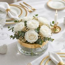 Prodotto Rose Infinity Grandi Ø5,5-6cm Bianche 6 pz