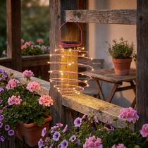 Prodotto Luce solare da giardino rosa 22 cm con 25 LED bianco caldo