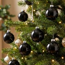 Prodotto Palle di Natale nere palline per albero in vetro Ø4cm 24 pz