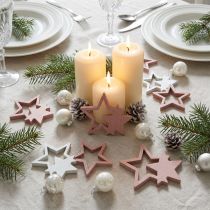 Prodotto Stelle decorative sparse rosa/bianco 36 pz