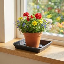 Prodotto Sottobicchiere Lara quadrato 29 cm x 29 cm antracite 1 pz