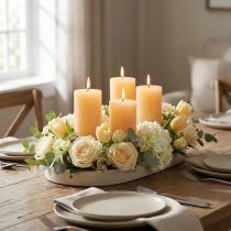Prodotto Candele Apricot Light Candele a colonna tinta unita 60×80mm 4pz