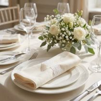 Prodotto Nastro decorativo con pizzo, nastro regalo floreale, decorazione matrimonio giallo chiaro L20mm L20m