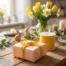 Prodotto Cavo decorativo in giallo 4mm 25m