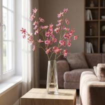 Prodotto Decorazione orchidee artificiali Oncidium rosa viola 93 cm 2 pezzi