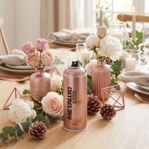 Prodotto Vernice spray effetto metallico, oro rosa, bomboletta spray da 400 ml