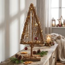 Prodotto Decorazione per albero di Natale in legno decorazione in legno rami di vite 27,5x10x60 cm