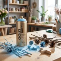 Prodotto Vernice spray azzurra Montana Gold Baby Blue 400ml