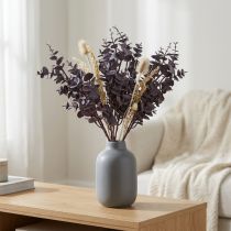 Prodotto Rami decorativi di eucalipto artificiale eucalipto viola 38 cm 3 pezzi