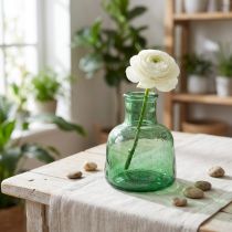 Prodotto Mini vaso da fiori in vetro verde Ø8,5 cm H11 cm