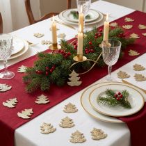 Prodotto Decorazioni sparse per albero di Natale glitter oro 4 cm 72 pz