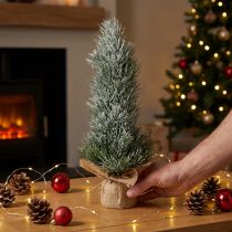 Prodotto Mini albero di Natale innevato artificialmente in un sacco H41cm