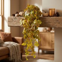 Prodotto Foglie di vite artificiali Giallo Marrone Verde Rami pendenti L95cm