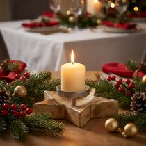 Prodotto Candeliere, decorazione da tavola Natale, candeliere stella H7cm Ø20cm/6.5cm