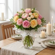 Prodotto buste per fiori in pizzo di carta 26 cm 25 pezzi