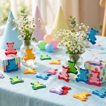 Prodotto Orsetto decorativo in feltro colori assortiti 3,5 cm x 3,5 cm 100 pz