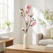Prodotto Ramo di magnolia artificiale Fiori rosa Ø8cm L100cm