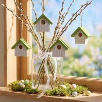 Prodotto Decorazione sospesa Decorazione primaverile Decorazione casetta per uccelli Nido 6,5 cm 8 pz