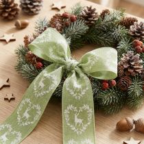 Prodotto Nastro decorativo cervo verde 40mm 20m